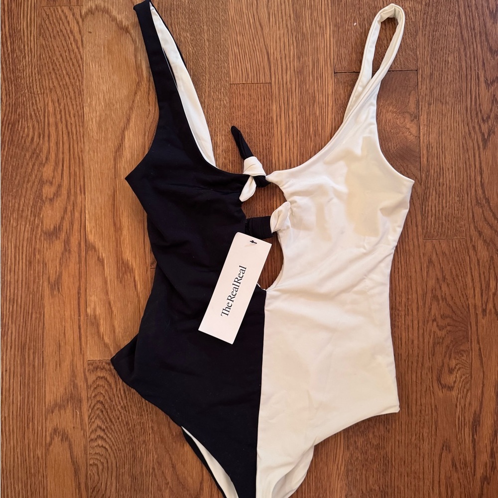 Mara Hoffman Colorblock One-Piece Swimsuit